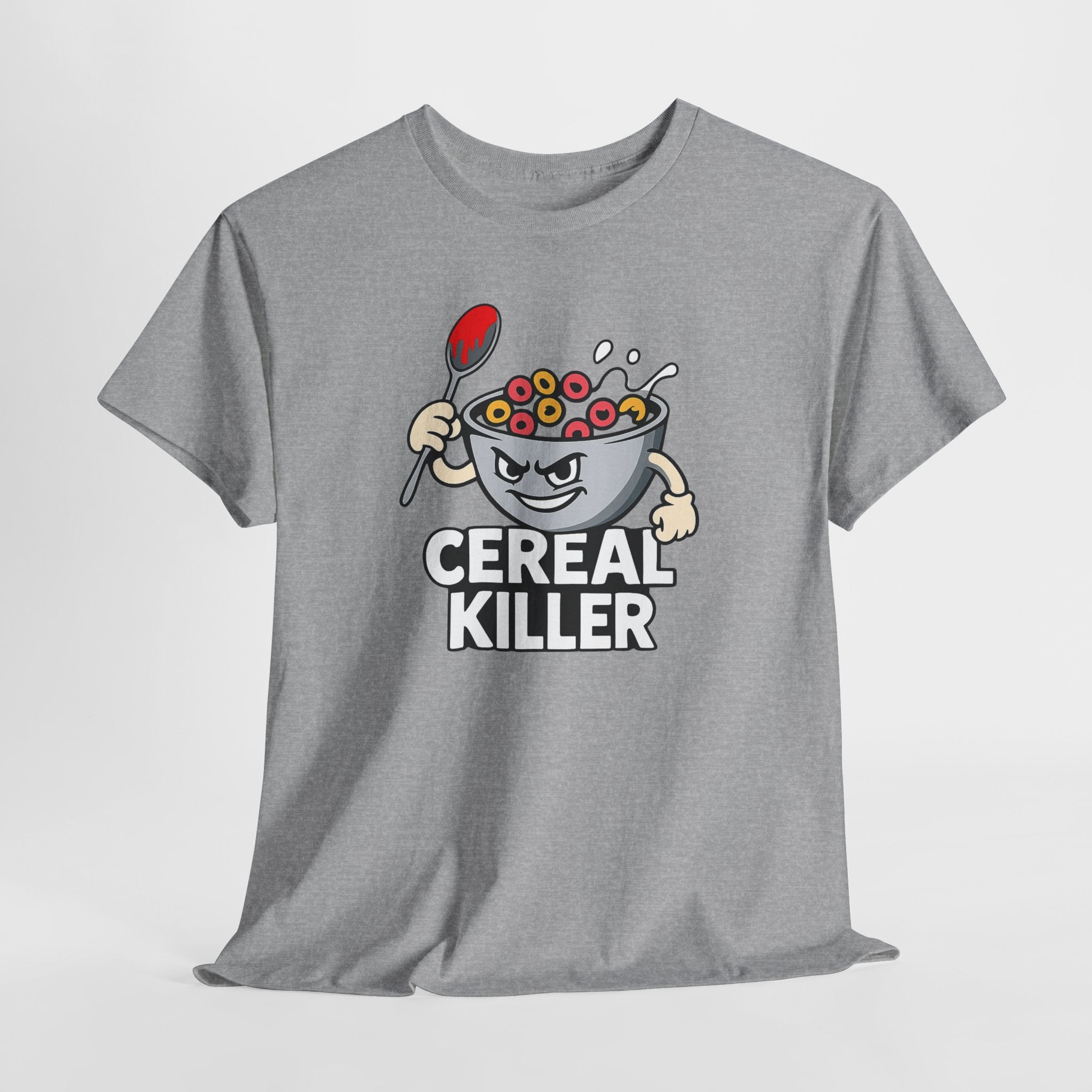 Cereal Killer Graphic Tee — Funny Breakfast Cartoon T‑Shirt
