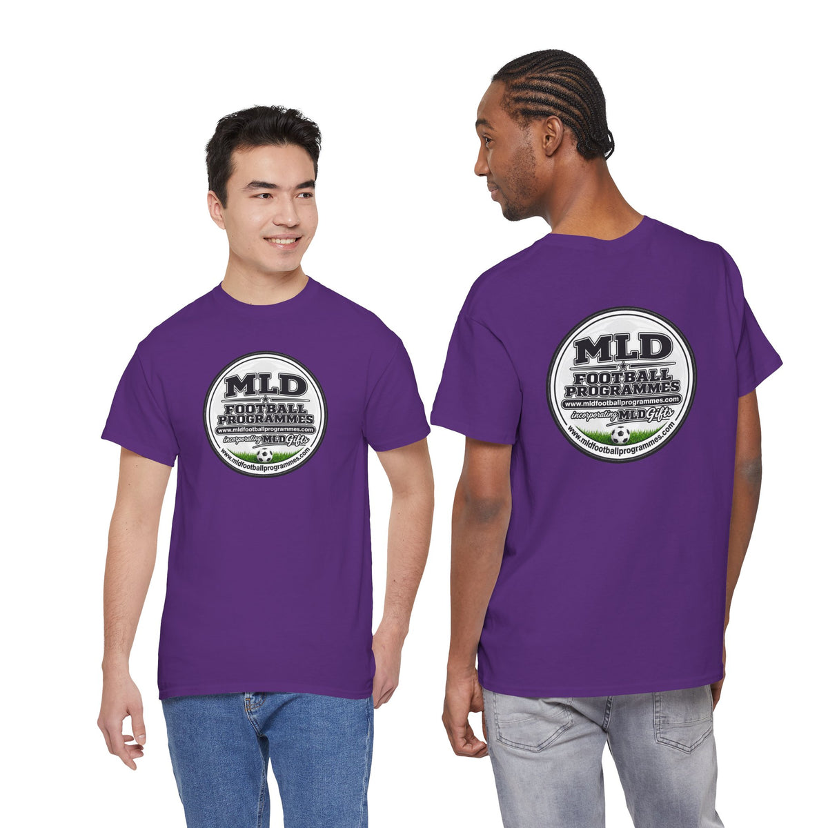 MLD Football Programmes Vintage Logo Cotton T-Shirt