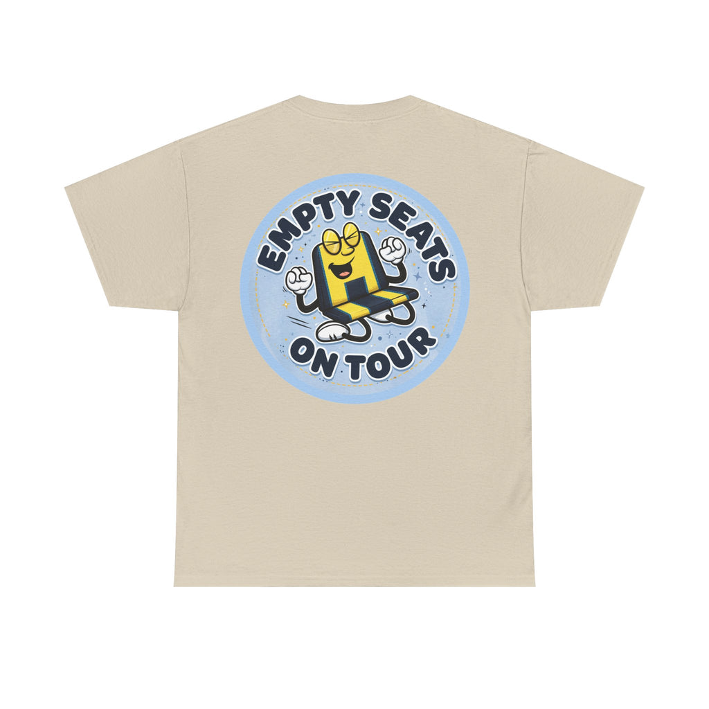 Manchester City T‑Shirt — "Empty Seats On Tour" Cartoon Seat Graphic Tee