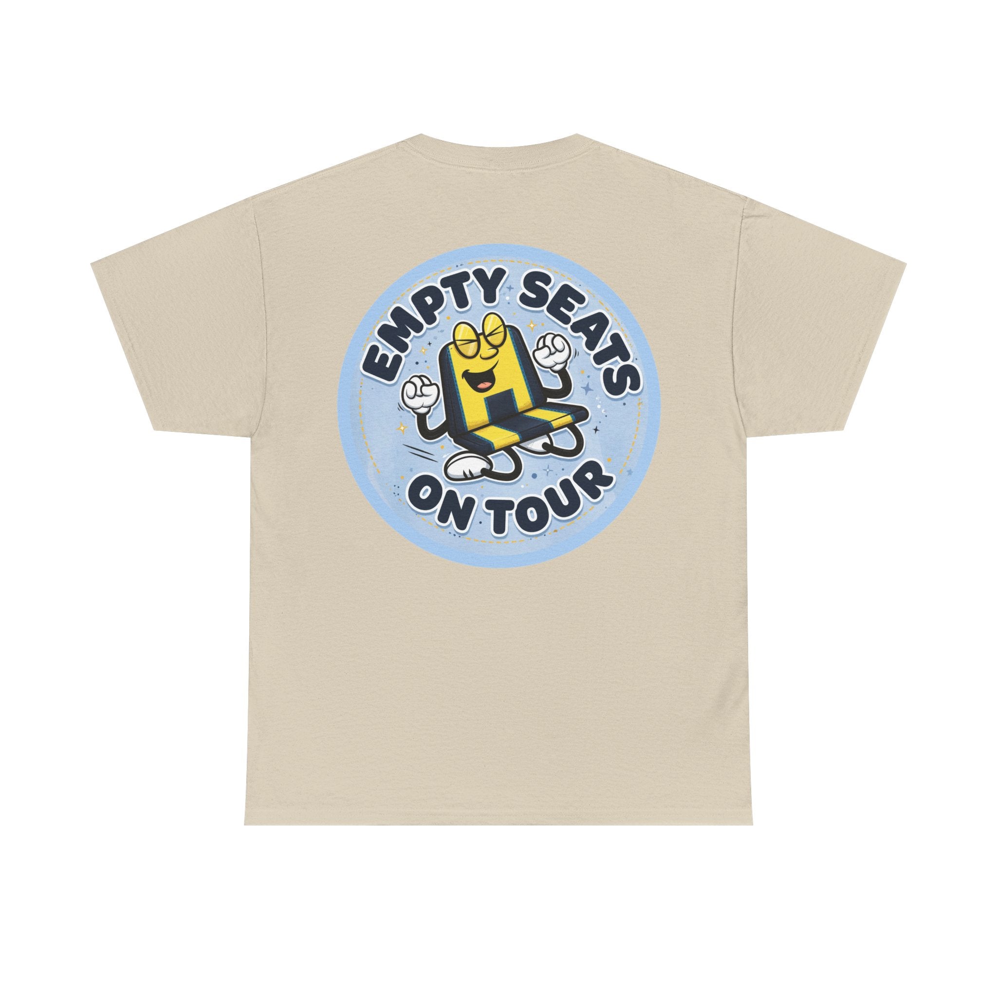 Manchester City T‑Shirt — "Empty Seats On Tour" Cartoon Seat Graphic Tee