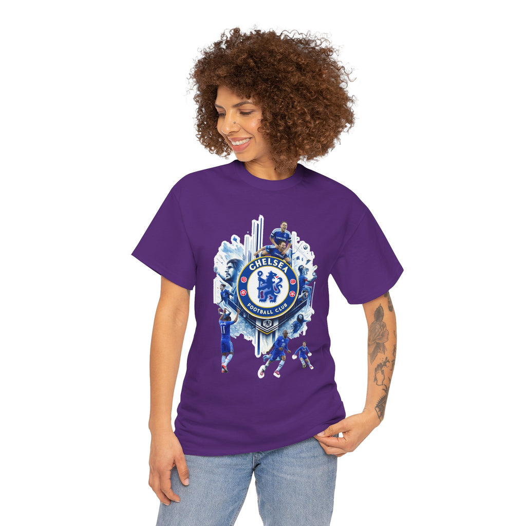 Chelsea FC Crest Players T-Shirt — Blue Football Fan Tee