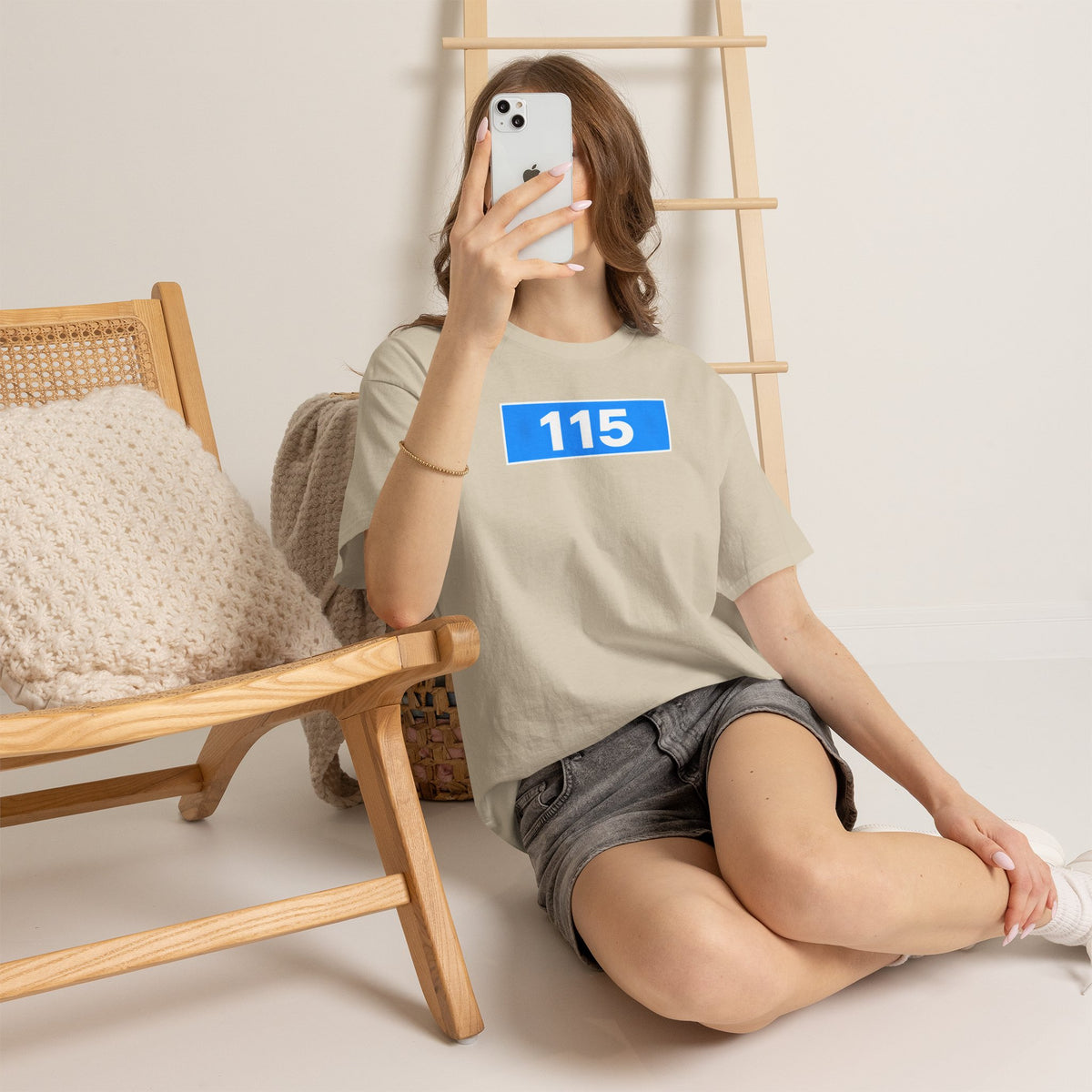 Manchester City 115 Inspired Minimalist Graphic Cotton T-Shirt