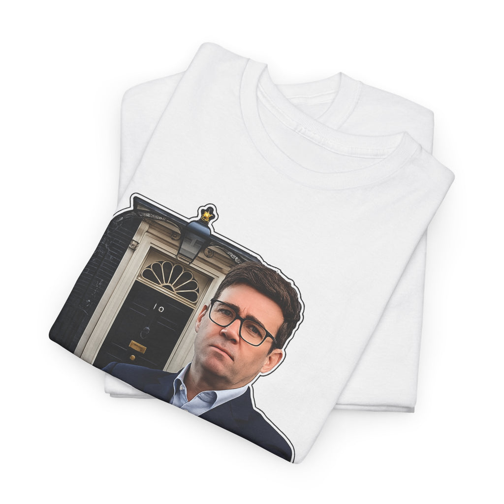 Andy Burnham Out Political Satire T‑Shirt — "Burnham Out" Protest Tee