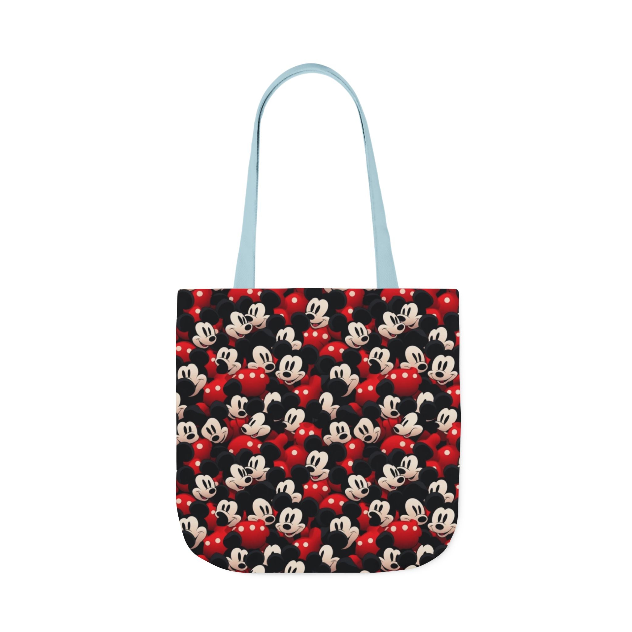 Mickey Mouse Canvas Tote — Retro Cartoon Character Allover Print