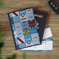 Manchester City Football Kit Patchwork Passport Cover — Vintage Soccer Jersey Travel Wallet