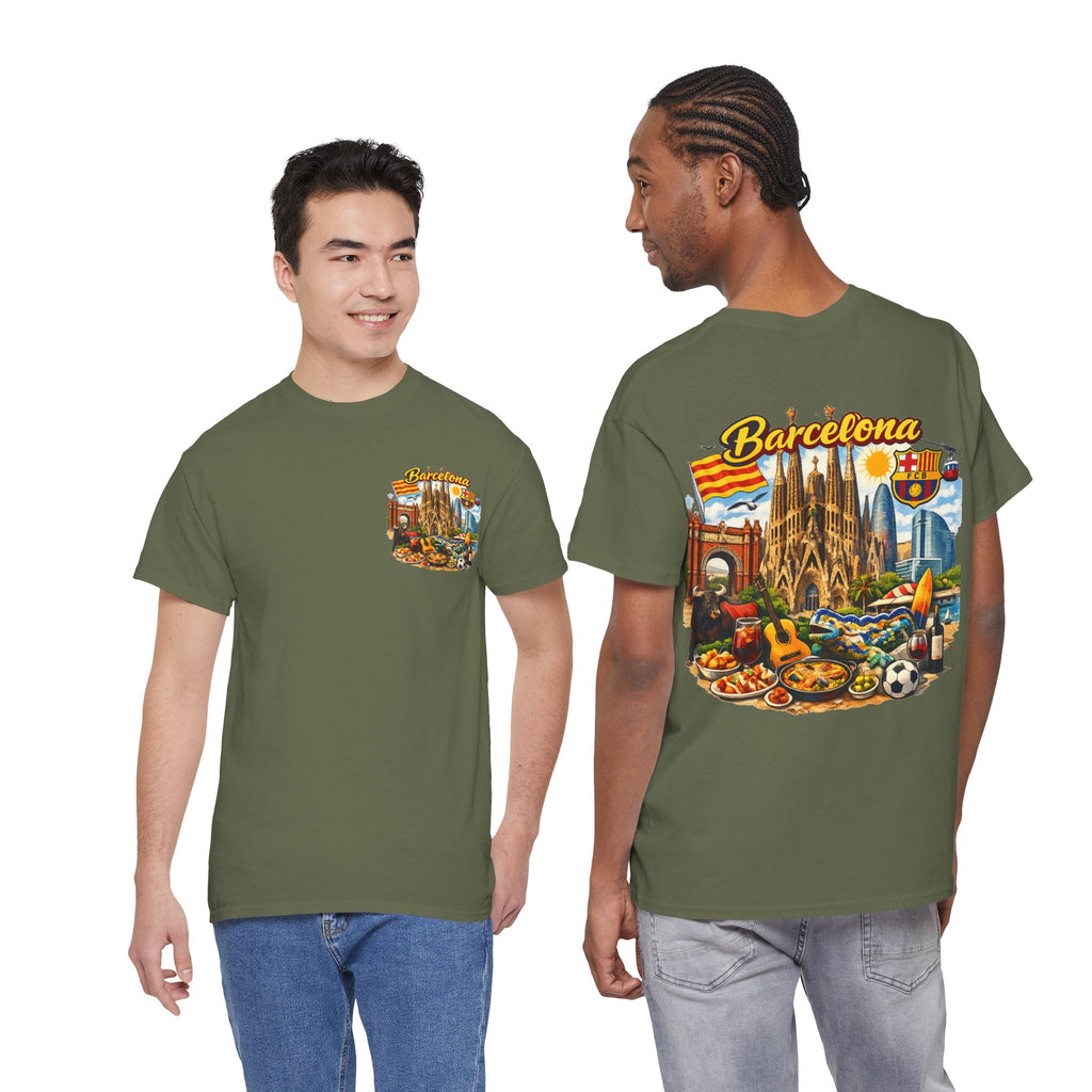 Barcelona Souvenir T‑Shirt — Vintage City Collage Tee