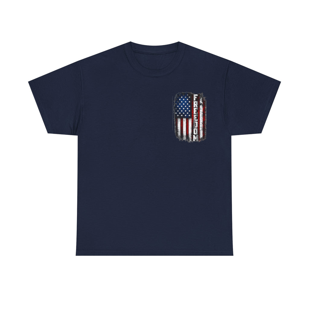 Freedom American Flag T-Shirt — Distressed USA Patriotic Tee