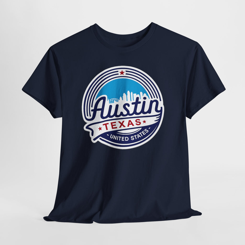 Austin Texas Retro Skyline T-Shirt — Vintage City Pride Tee