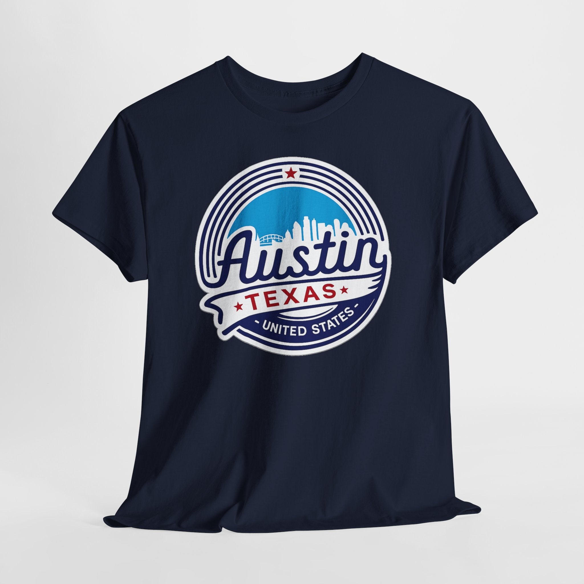 Austin Texas Retro Skyline T-Shirt — Vintage City Pride Tee
