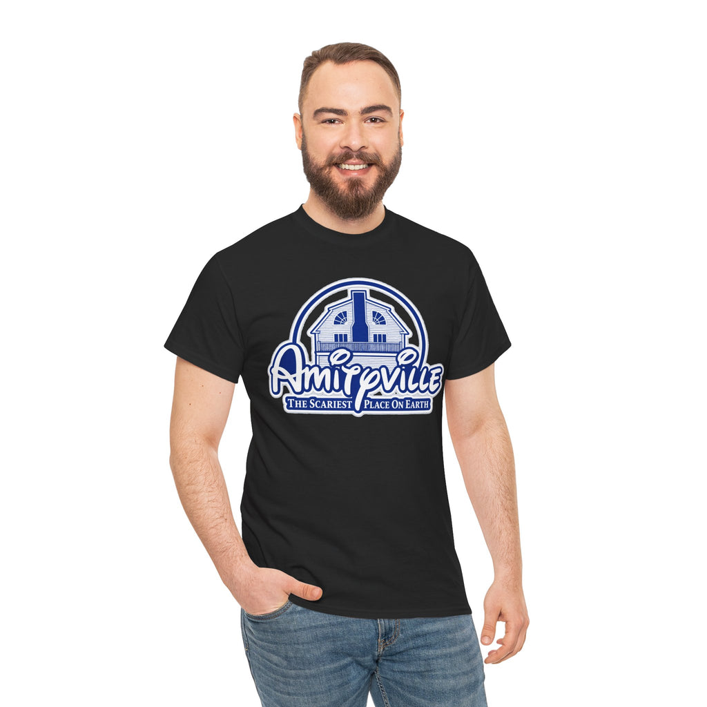 Amityville Horror Tee – "Amityville: The Scariest Place on Earth" Graphic Shirt