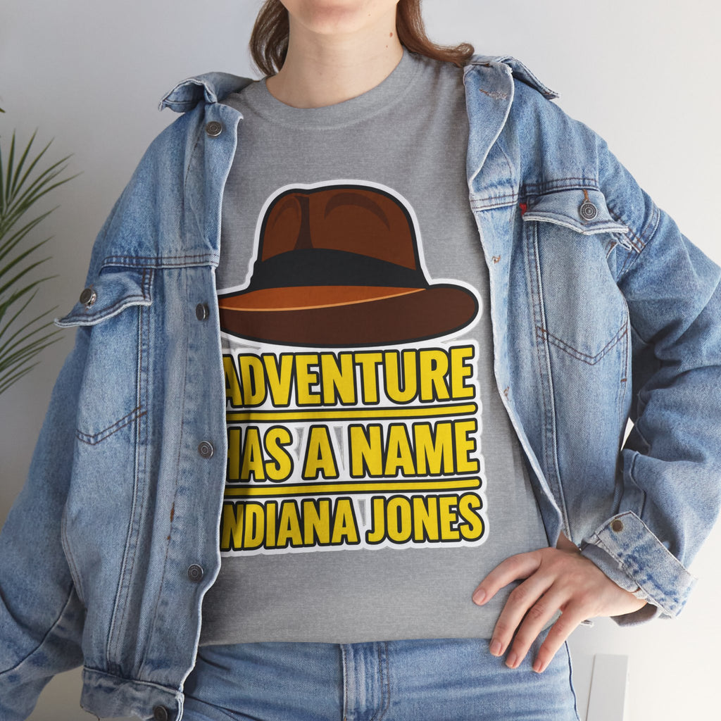 Adventure Has a Name Indiana Jones Graphic Cotton T-Shirt