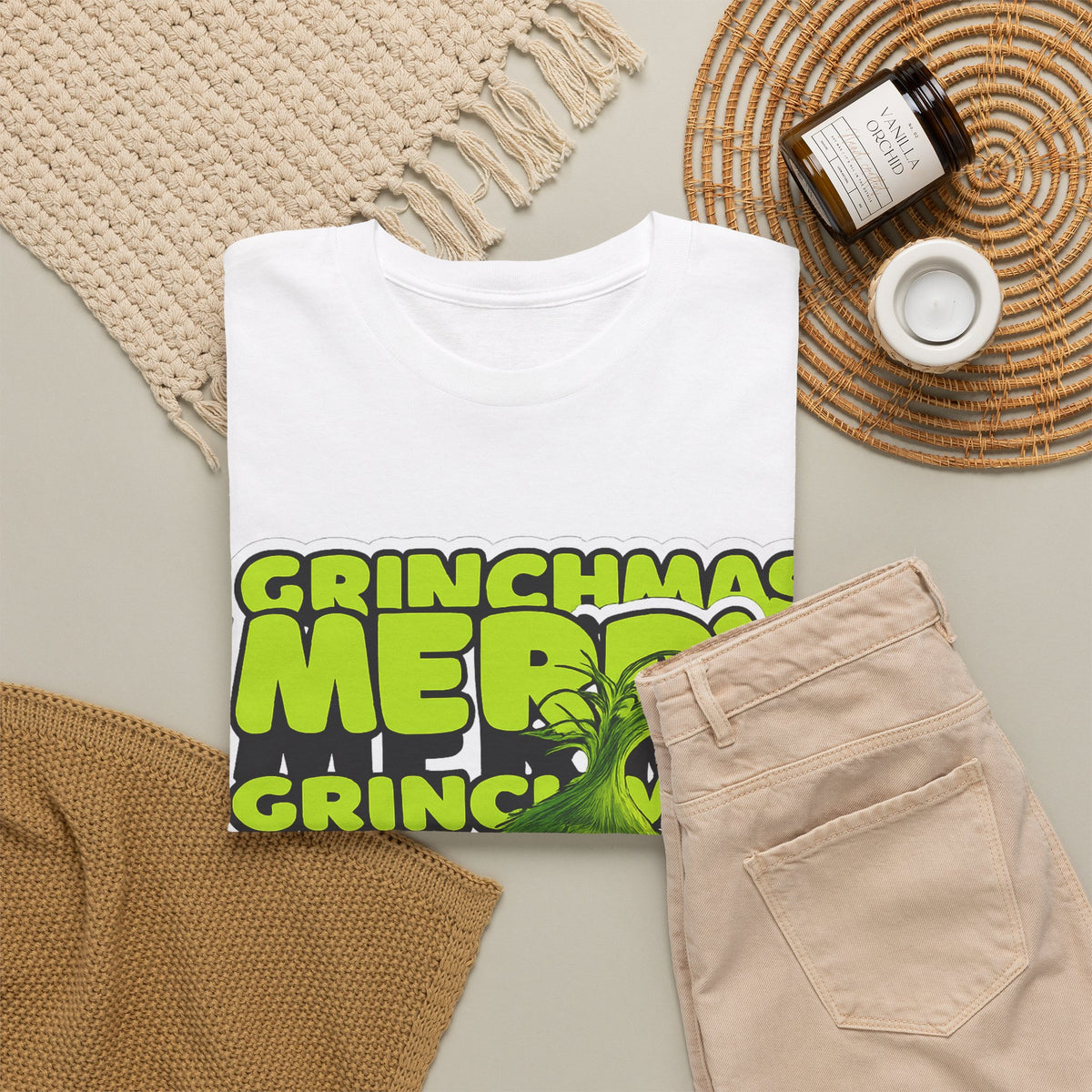 Grinchmas Merry Grinch Christmas Cotton T-Shirt / Tee