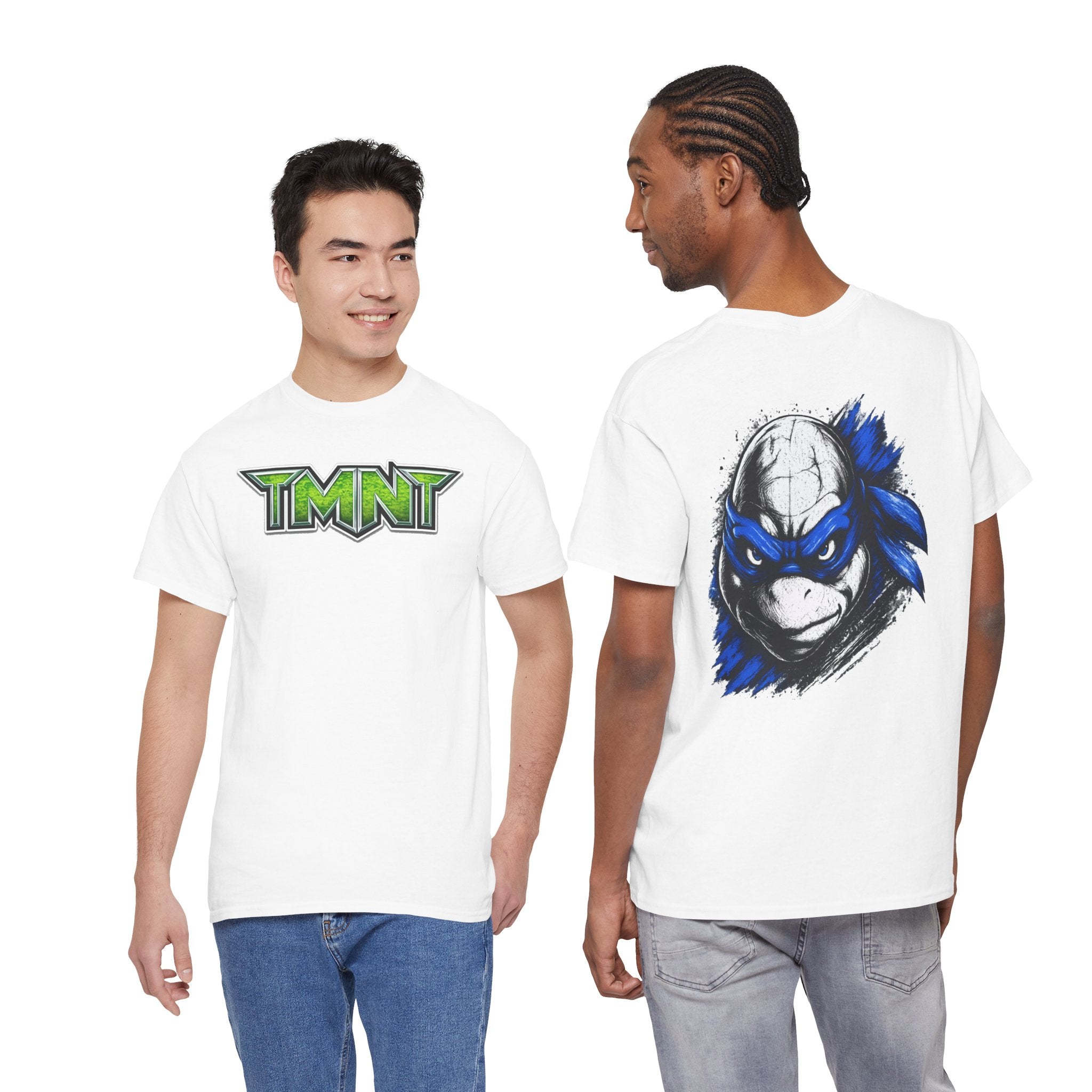 TMNT Leonardo Graphic Tee — Blue Mask Turtle T-Shirt