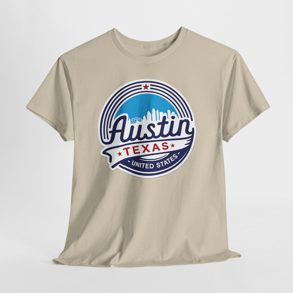 Austin Texas Retro Skyline T-Shirt — Vintage City Pride Tee