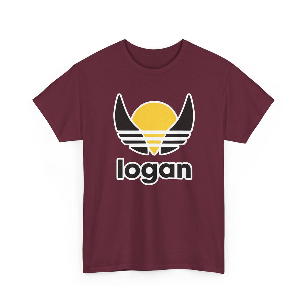 T‑Shirt — 'logan' Retro Sunrise Logo Cotton Tee