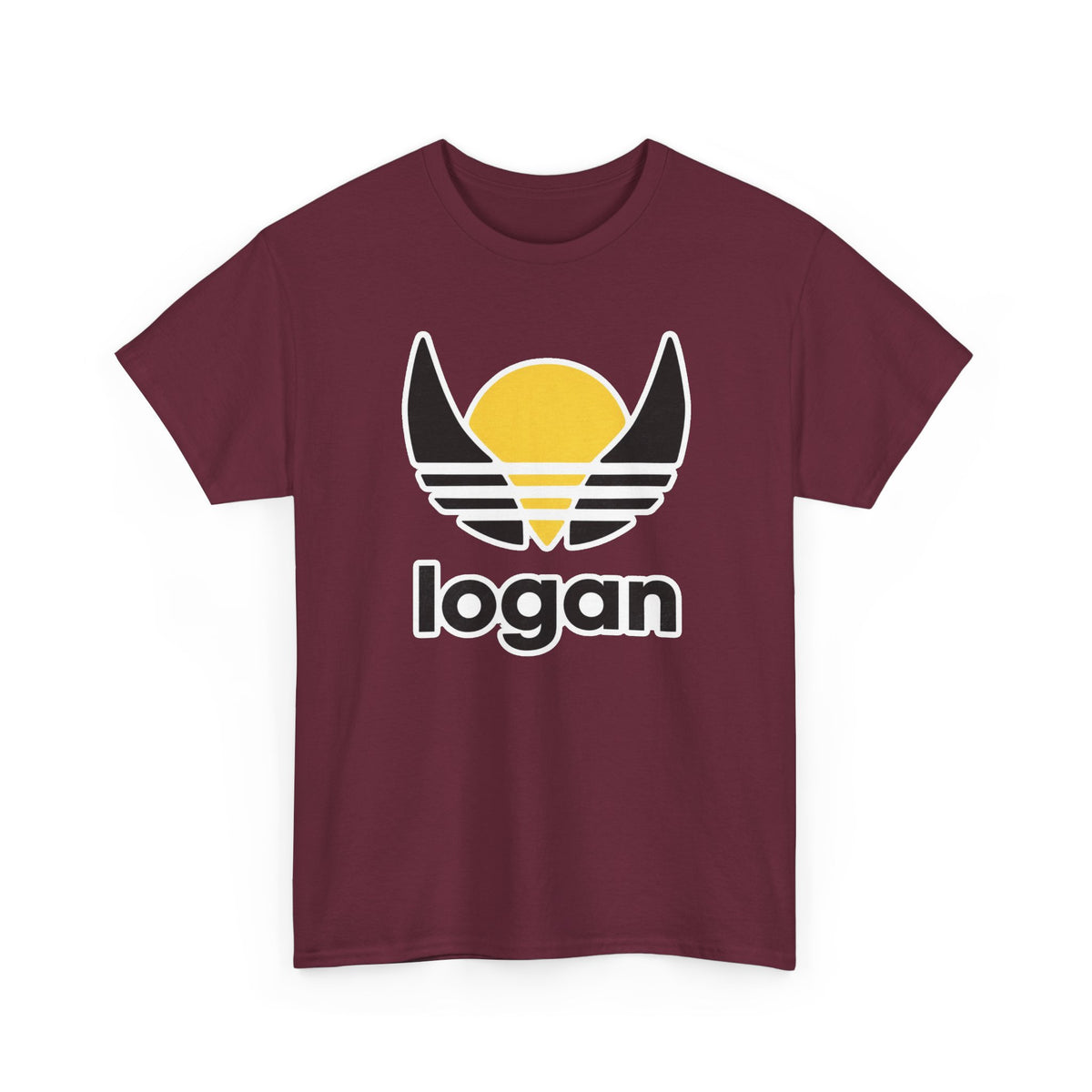 T‑Shirt — 'logan' Retro Sunrise Logo Cotton Tee