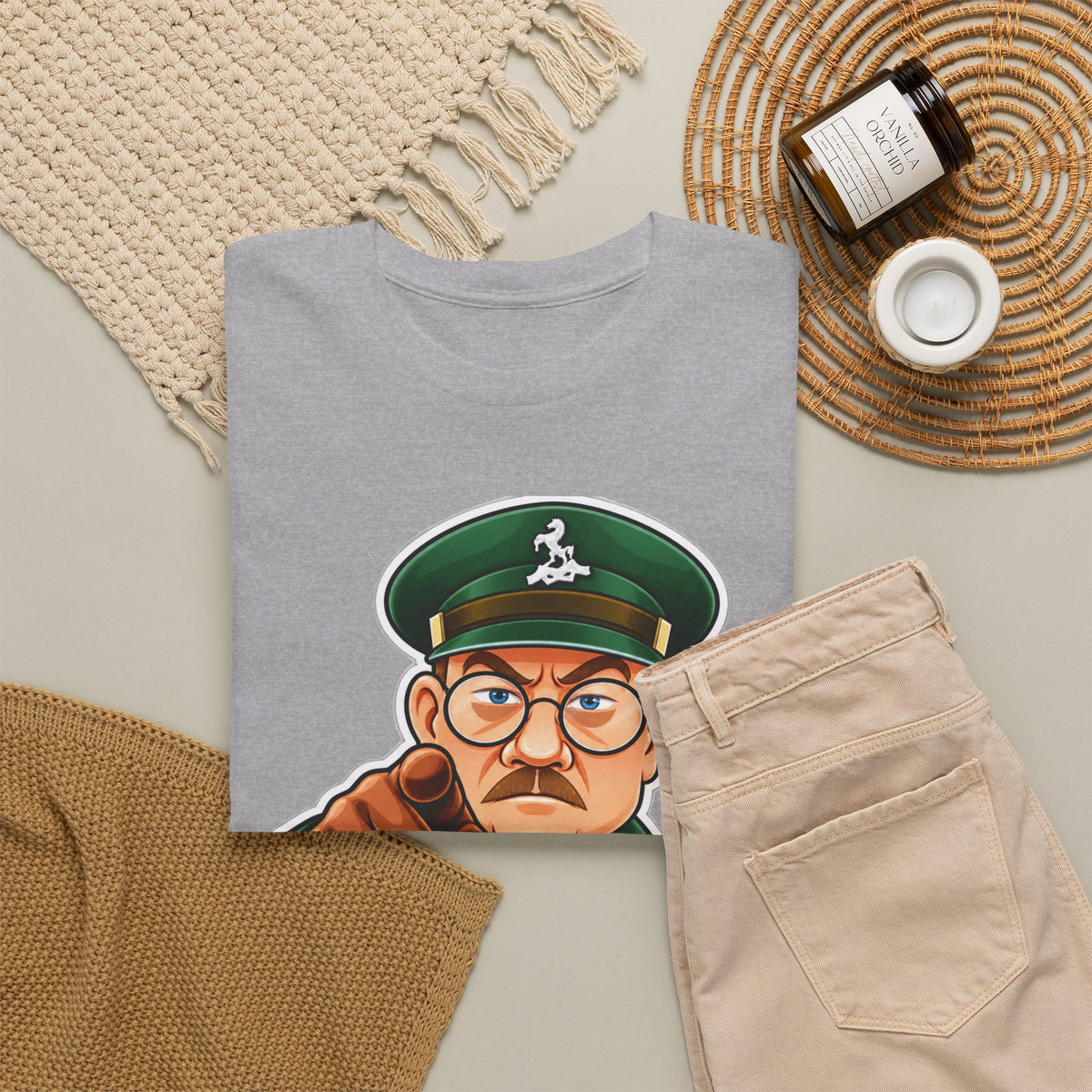 Don’t Tell Him Pike T-Shirt — Vintage Military Sergeant Pointing Graphic Tee