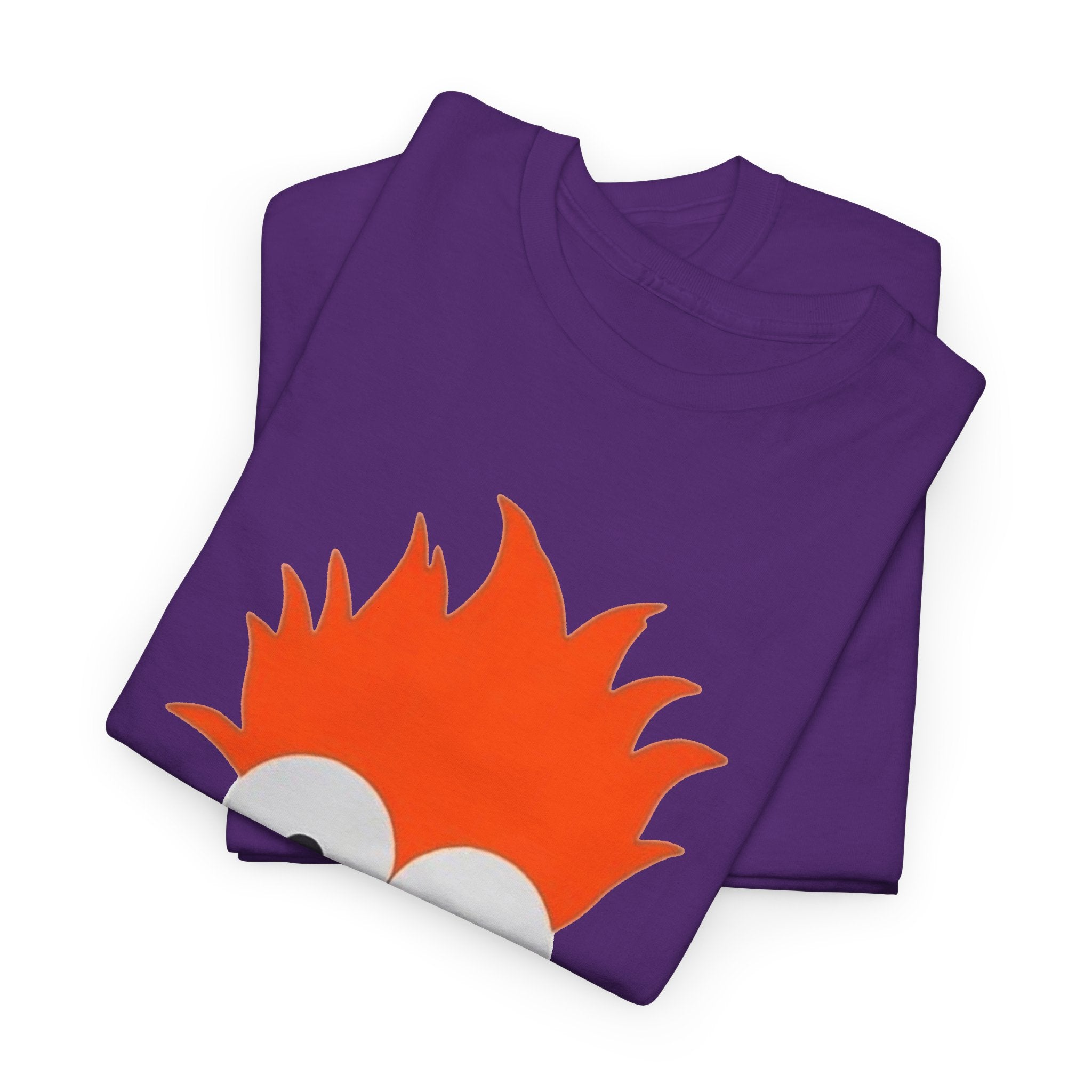 Beaker-Inspired Graphic Tee — Cute Orange Muppet Face T-Shirt