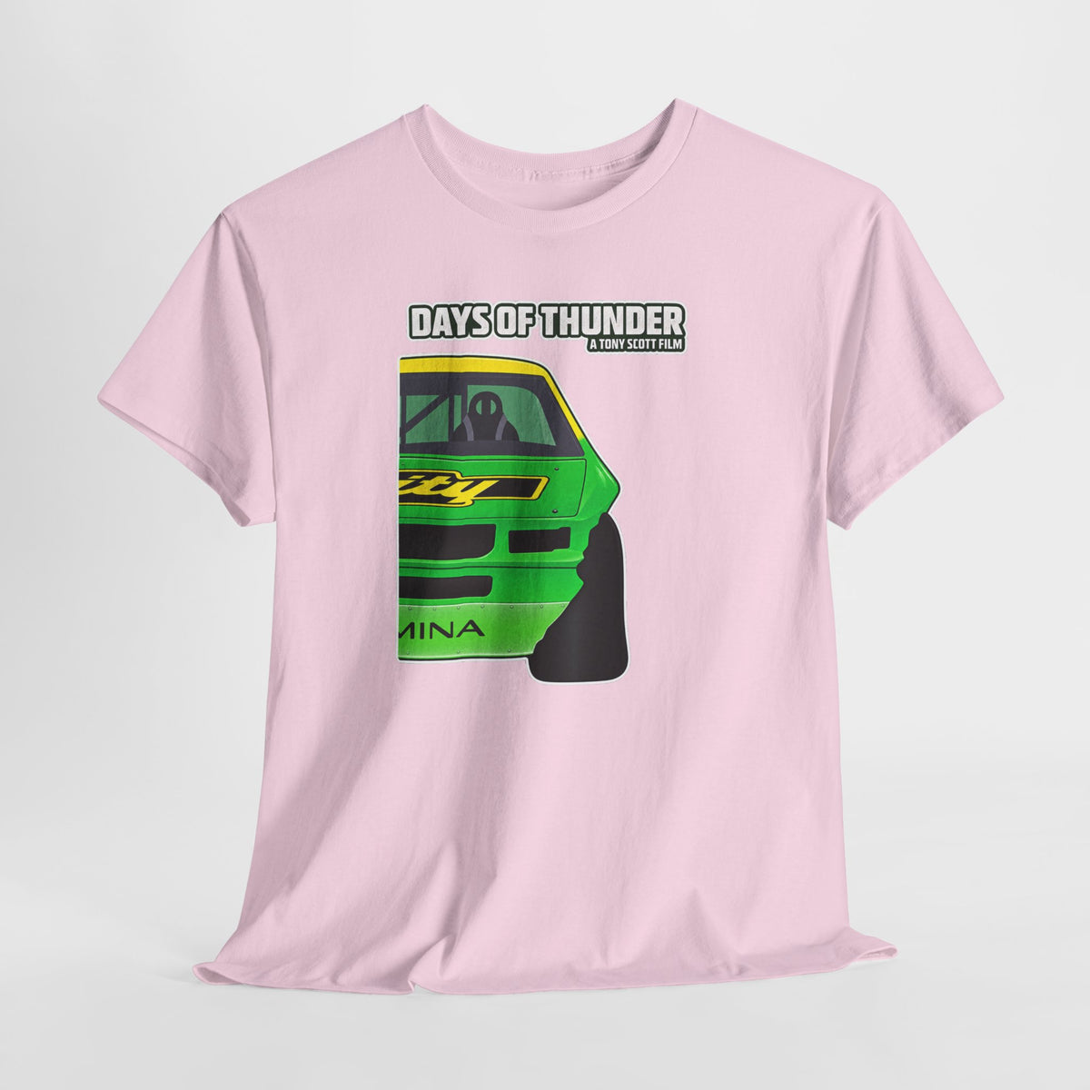 Days of Thunder Racing Car T‑Shirt — Retro Green Muscle Car Tee
