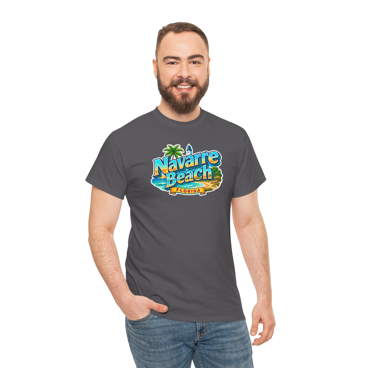 Navarre Beach Florida T-Shirt – Retro Tropical Vacation Tee
