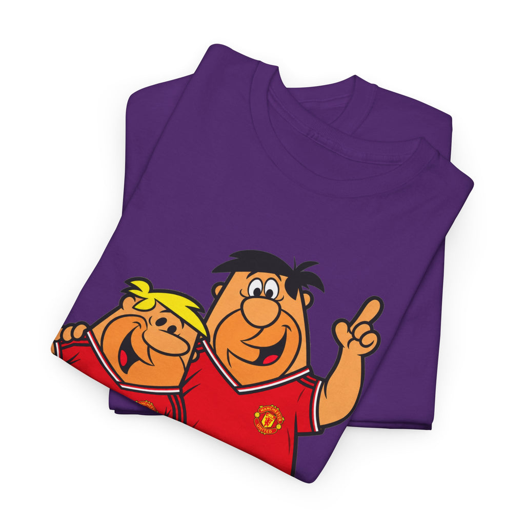Manchester United The Flintstones Cartoon Football Fans T-Shirt