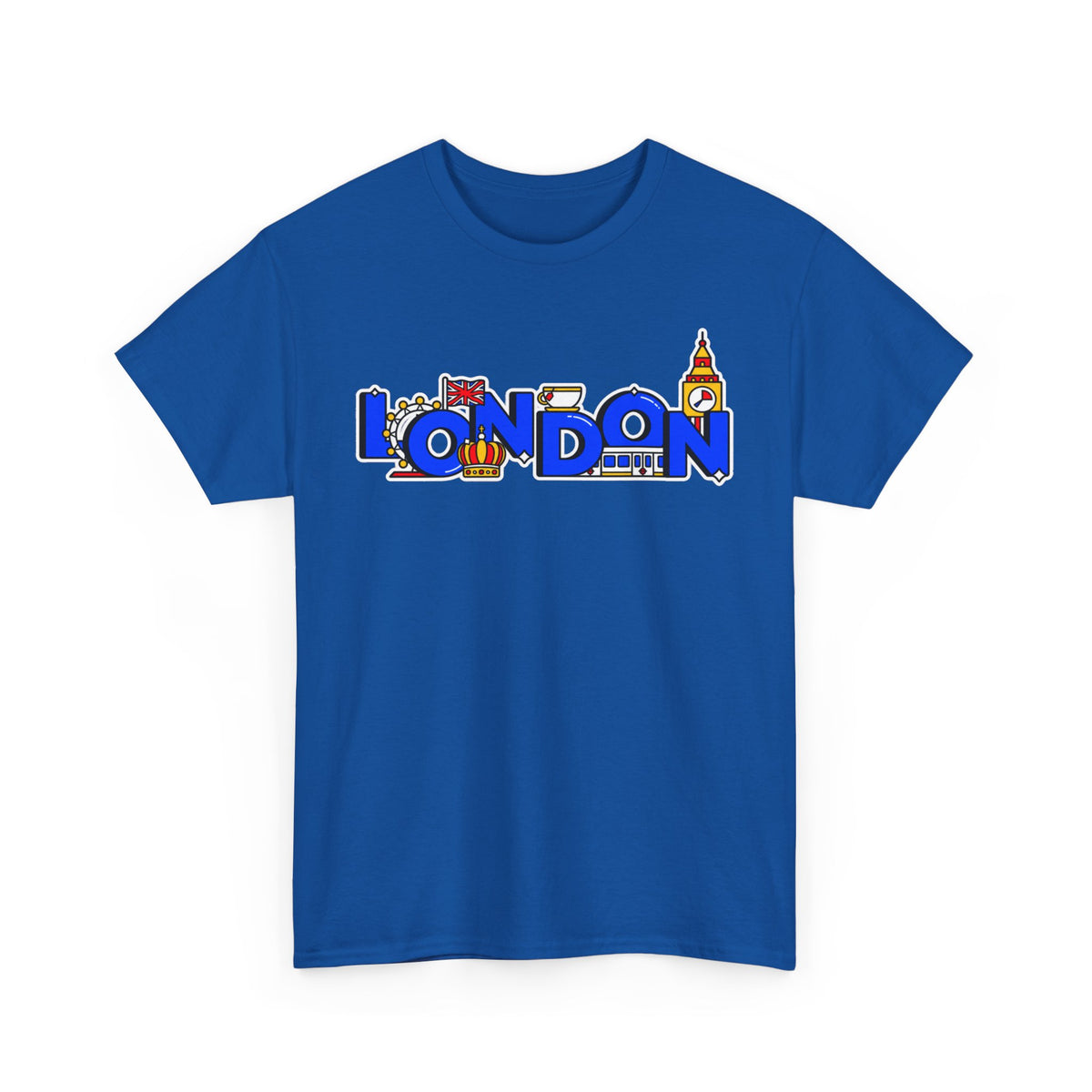 London Cityscape Tee — Illustrated London Landmarks Shirt