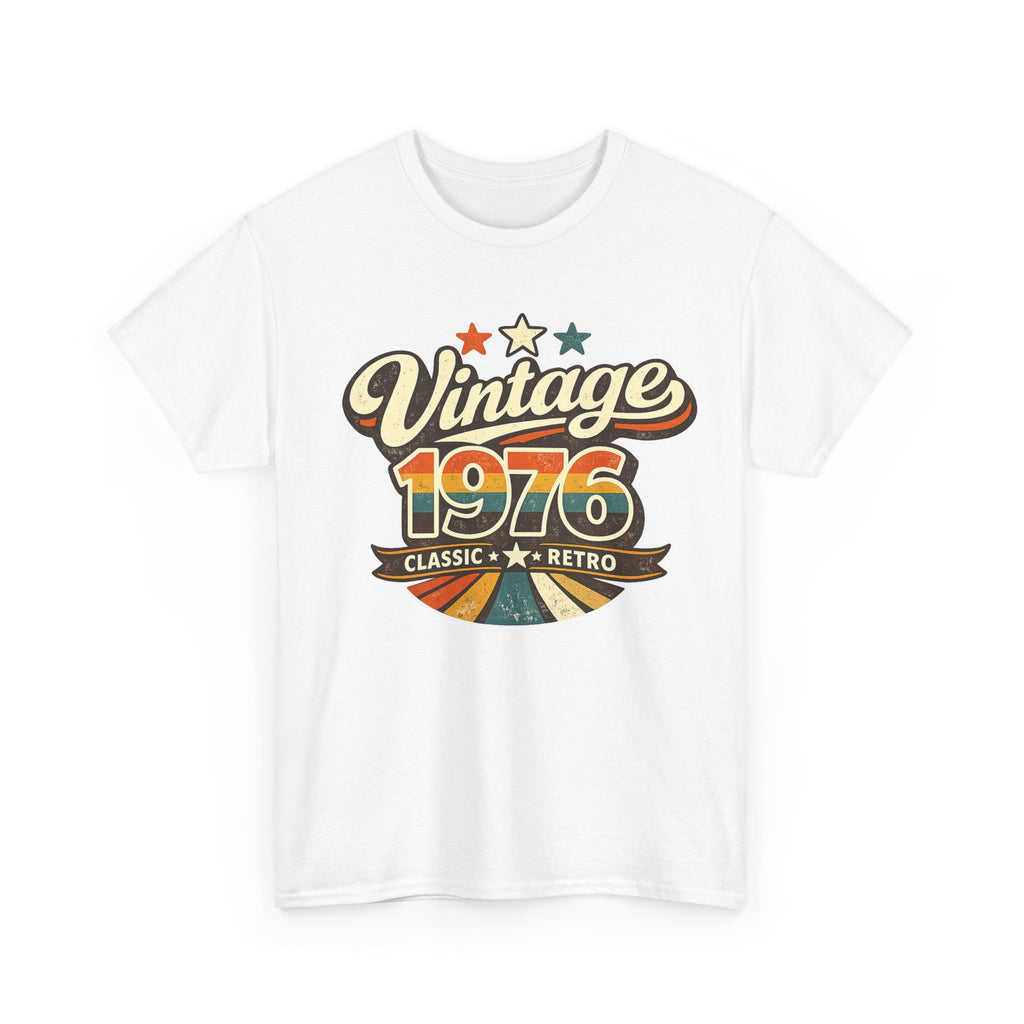 Vintage 1976 Retro Graphic Tee — Classic Birthday or Anniversary Gift