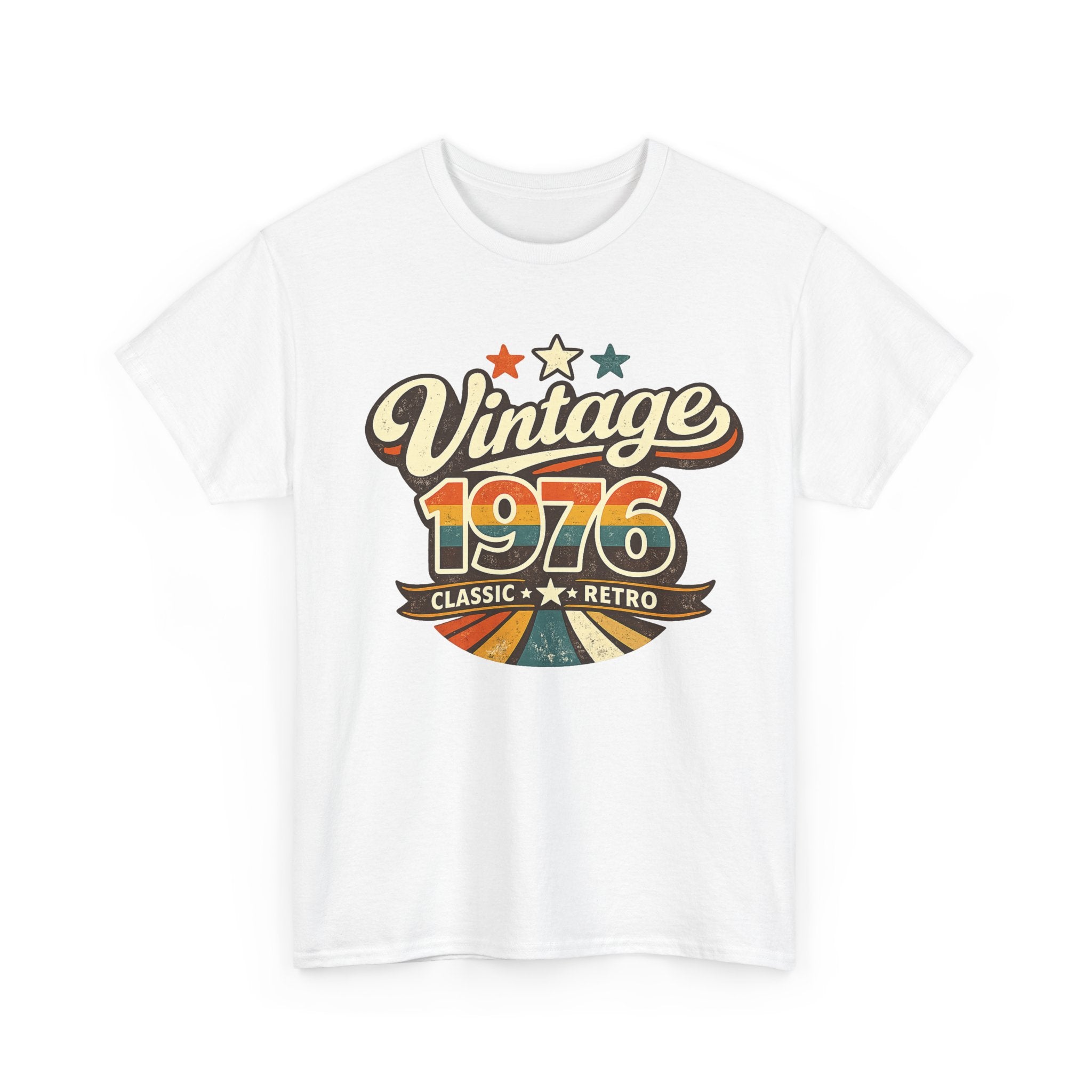 Vintage 1976 Retro Graphic Tee — Classic Birthday or Anniversary Gift