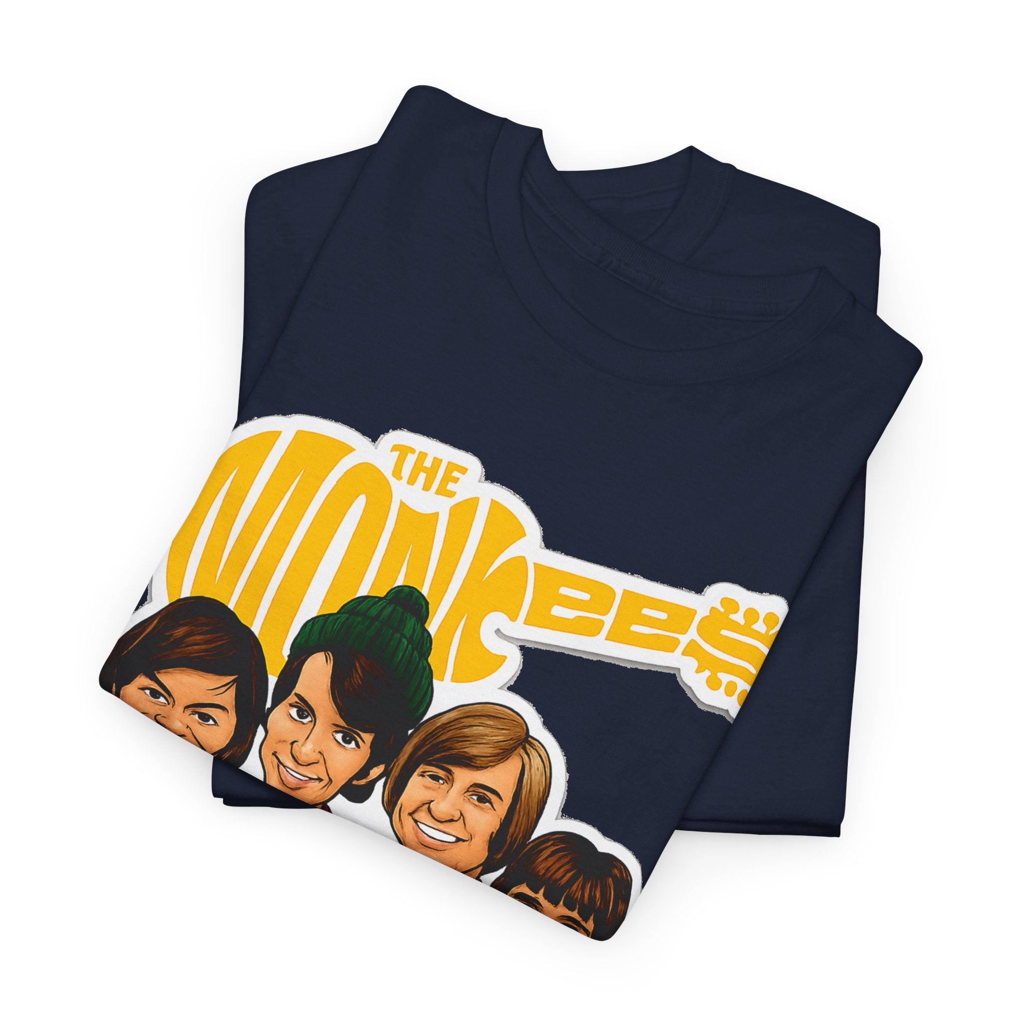 The Monkees Retro Band Tee — Colorful Car Cartoon Graphic