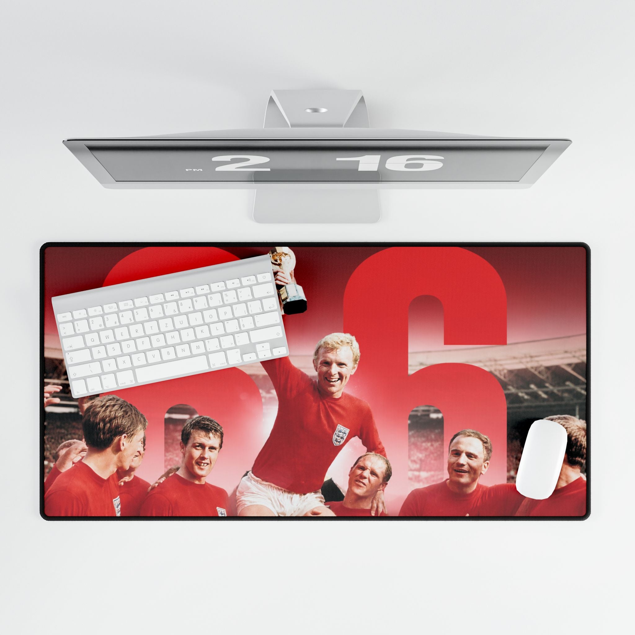 1966 World Cup England Winners Desk Mat — Vintage England Football Gaming Mousepad