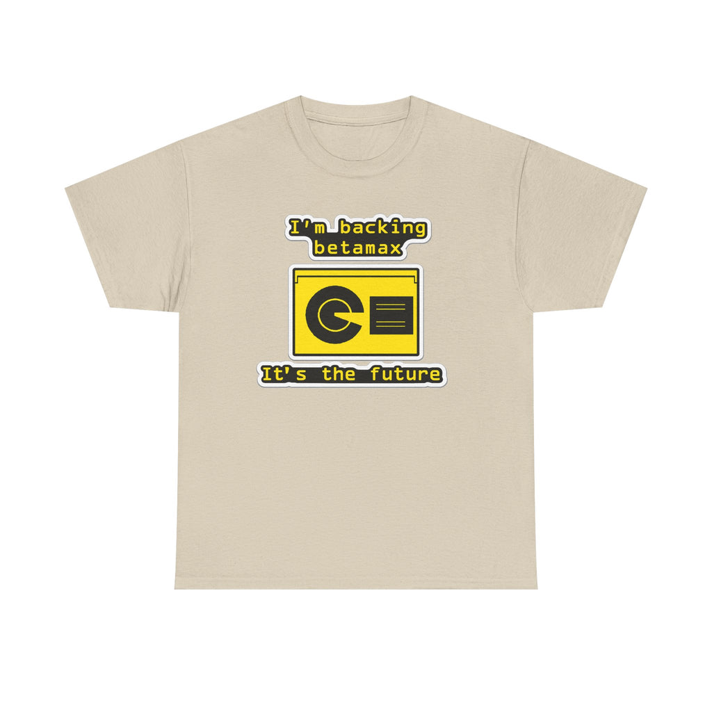 Betamax Retro Tee — "I’m backing betamax, it’s the future" Vintage Cassette T-Shirt