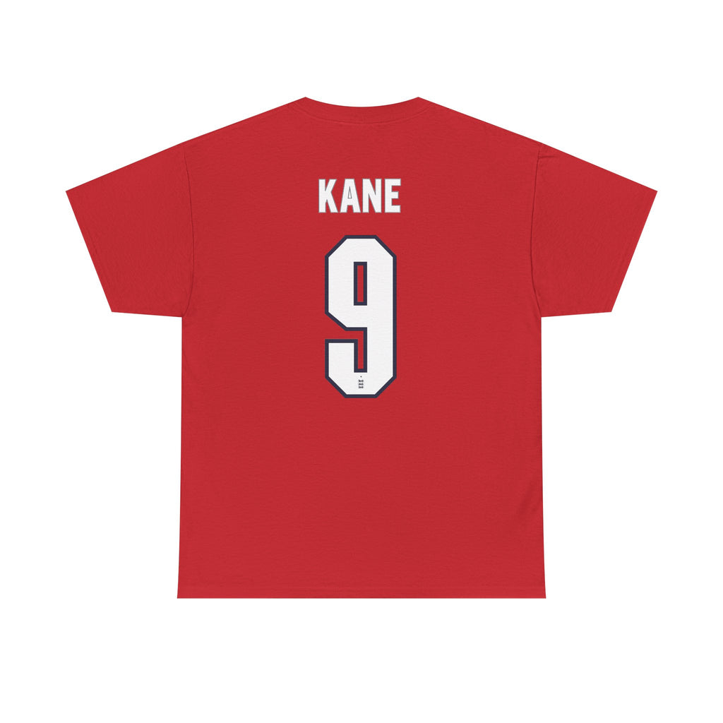 England Football T-Shirt — KANE #9 Red Soccer Shirt