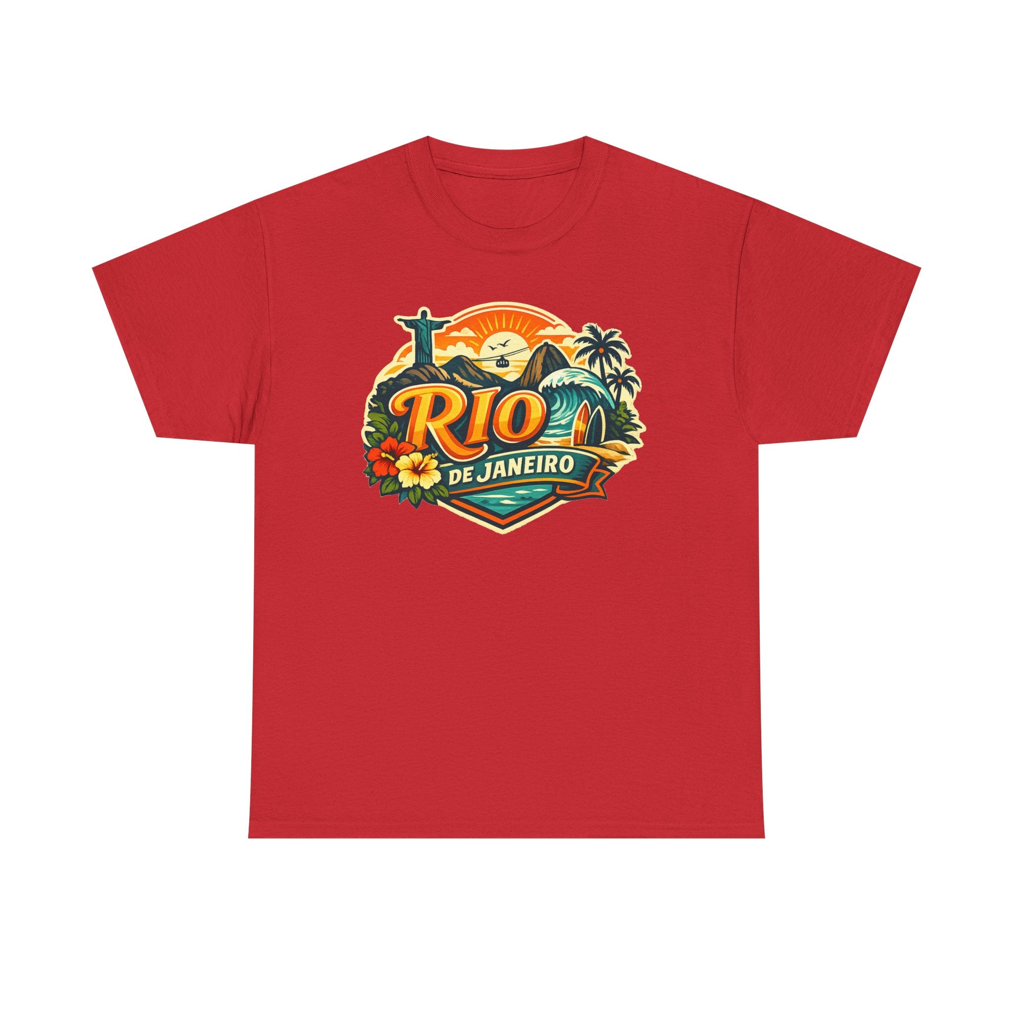 Rio de Janeiro Vintage Travel Tee – Tropical Sunset Beach T‑Shirt