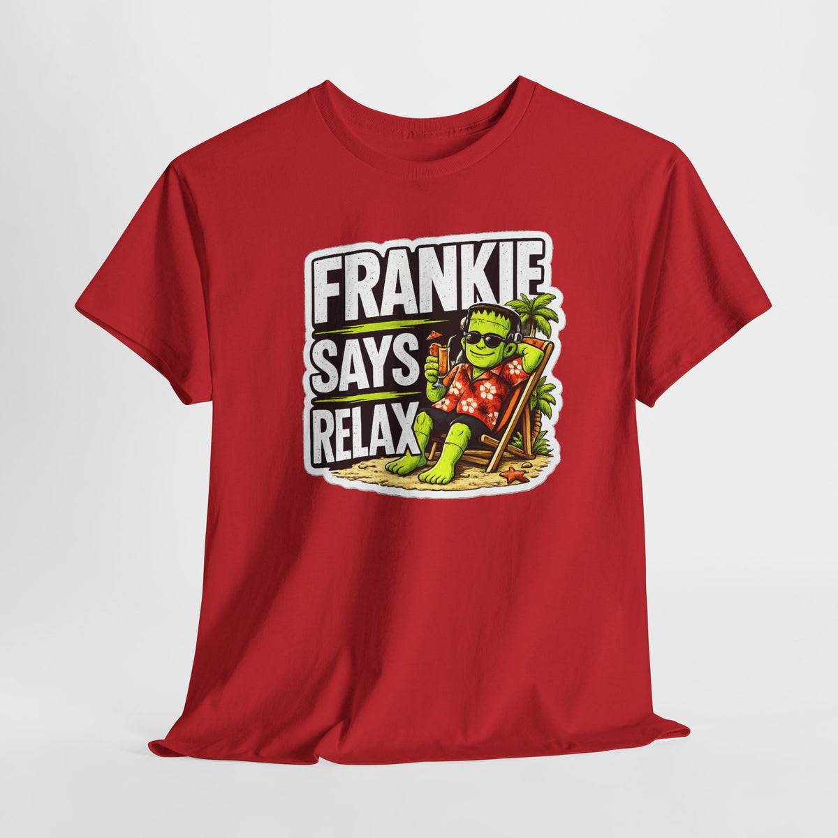 Frankie Says Relax Funny Graphic Cotton T-Shirt