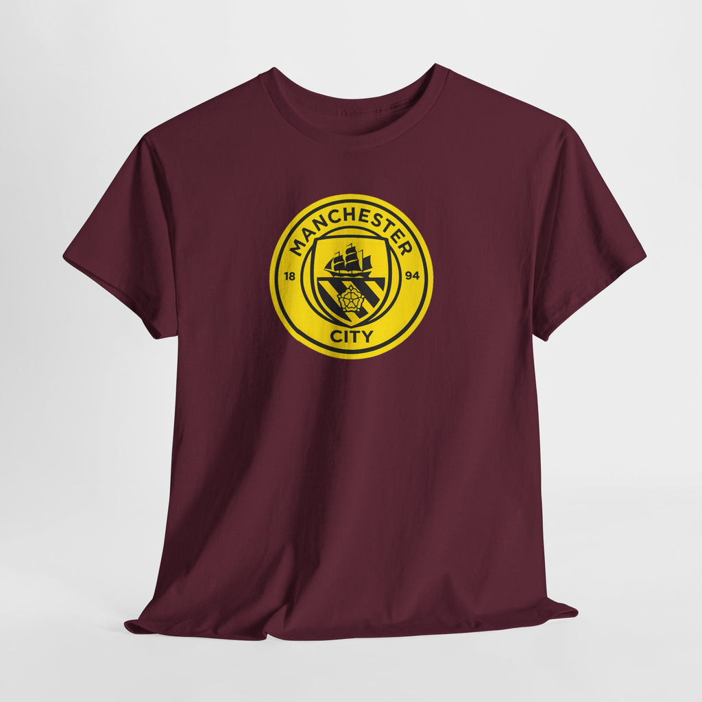 Manchester City Yellow Crest T-Shirt