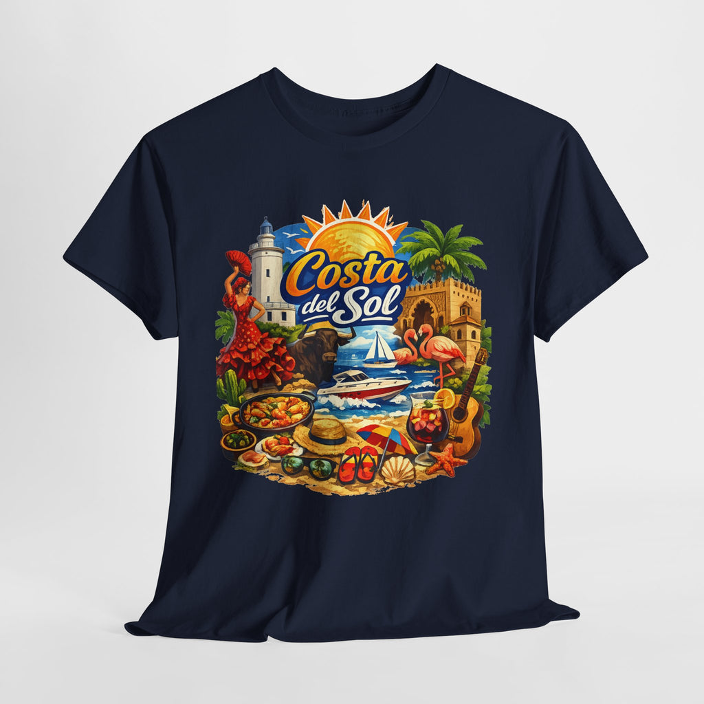 Costa del Sol Beach T-Shirt — Vintage Tropical Vacation Tee