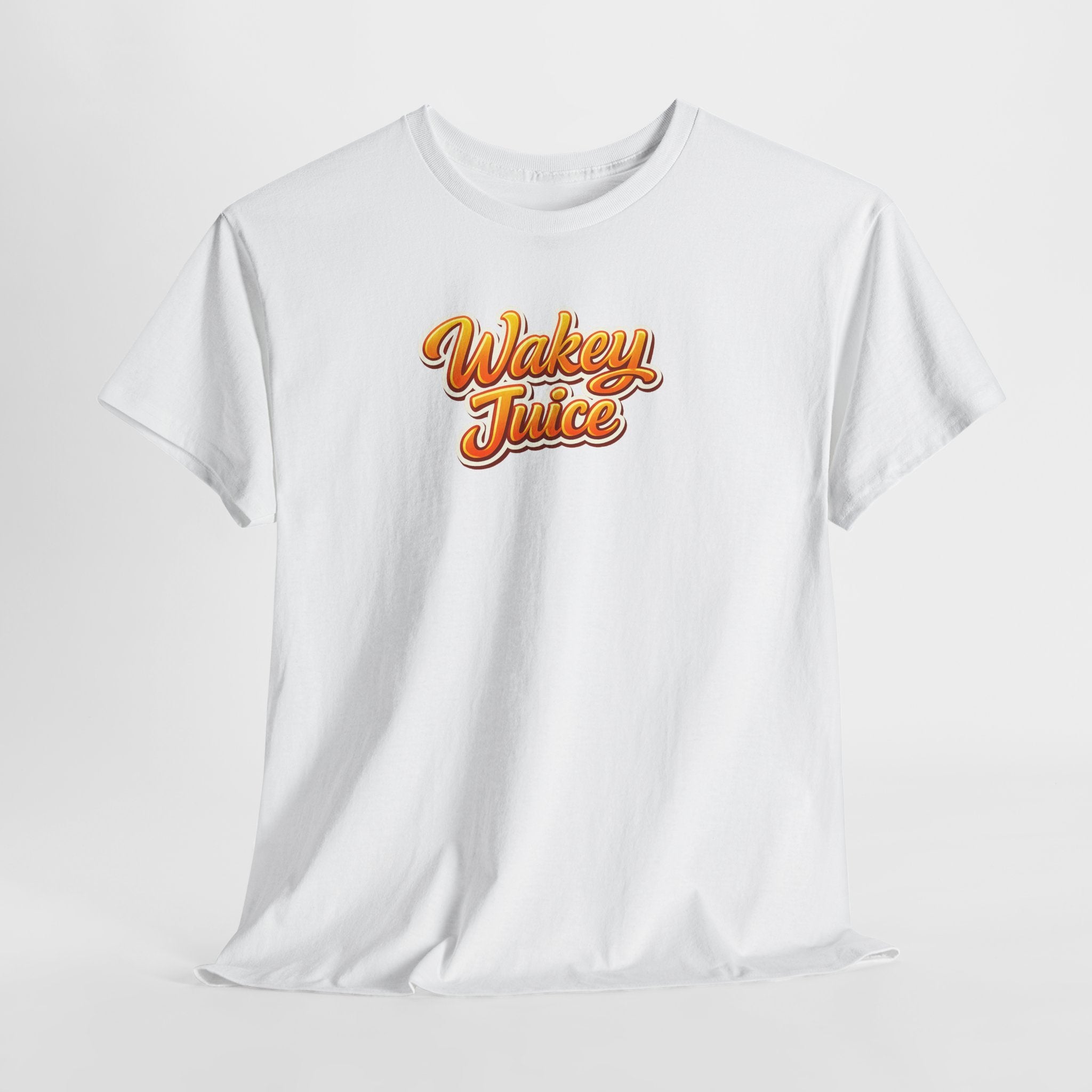 Wakey Juice T‑Shirt — Retro Orange Script Graphic Tee