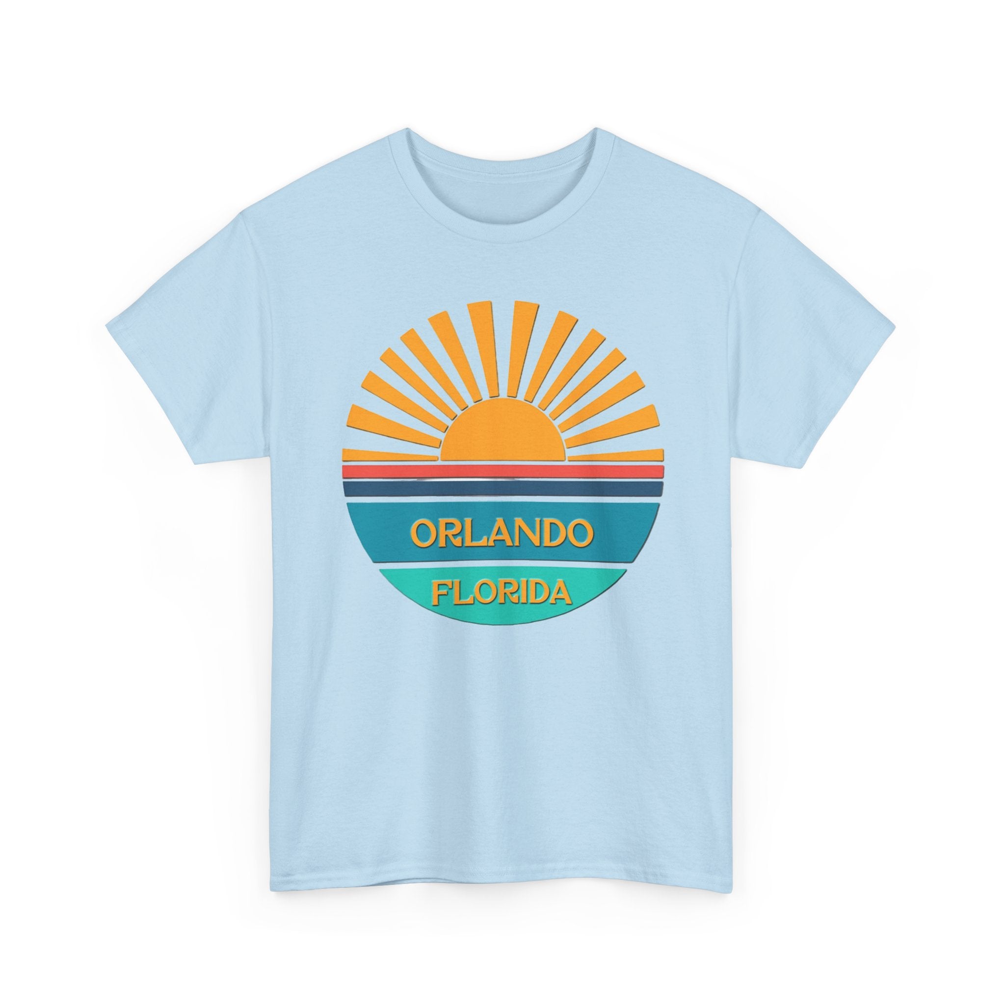Orlando Florida Sunset T-Shirt – Retro Sunburst Vacation Tee