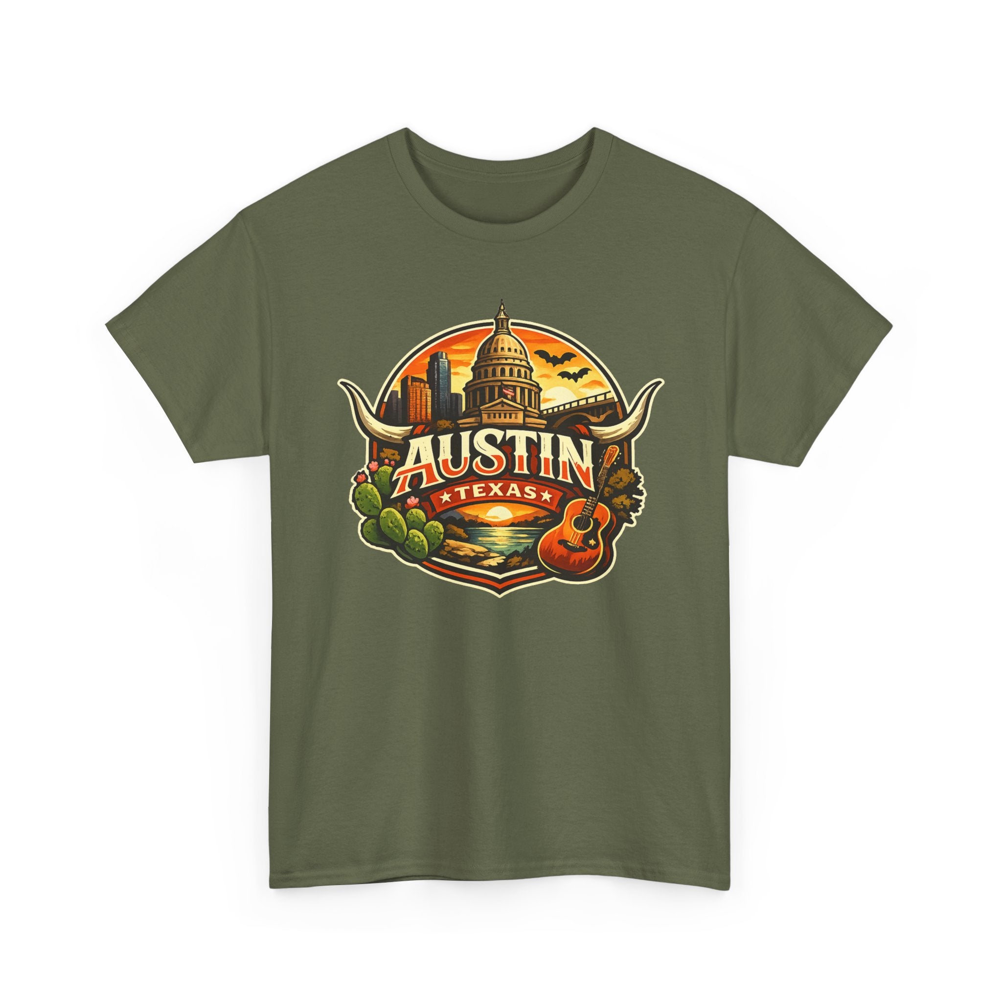 Austin Texas Vintage Travel T-Shirt