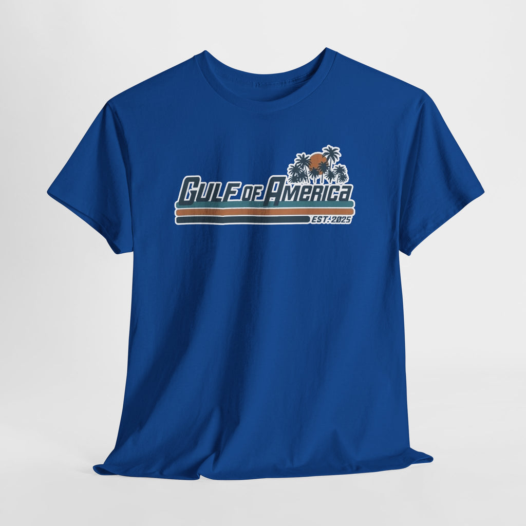 Gulf of America Vintage Surf Tee — Retro Beach Logo T-Shirt