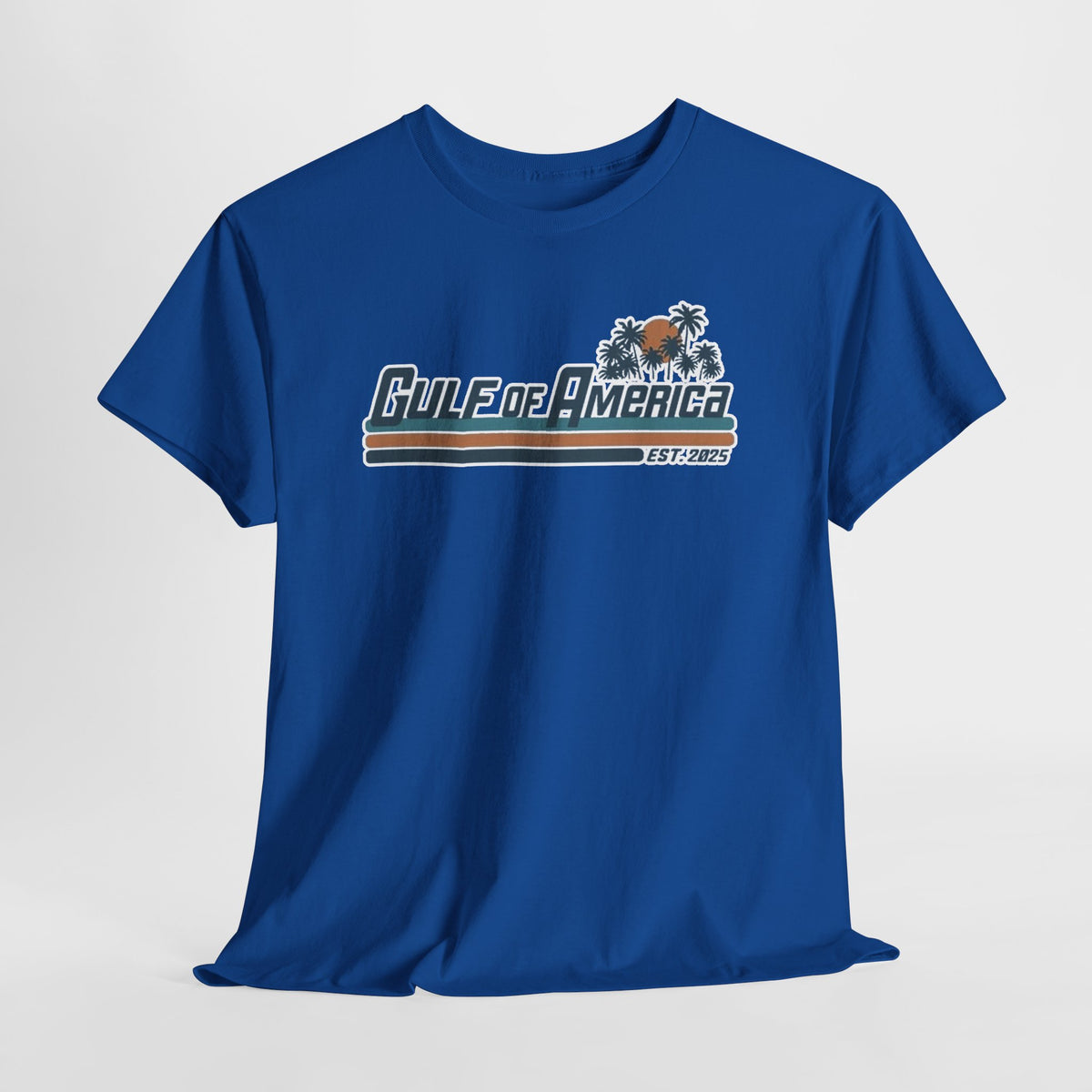 Gulf of America Vintage Surf Tee — Retro Beach Logo T-Shirt