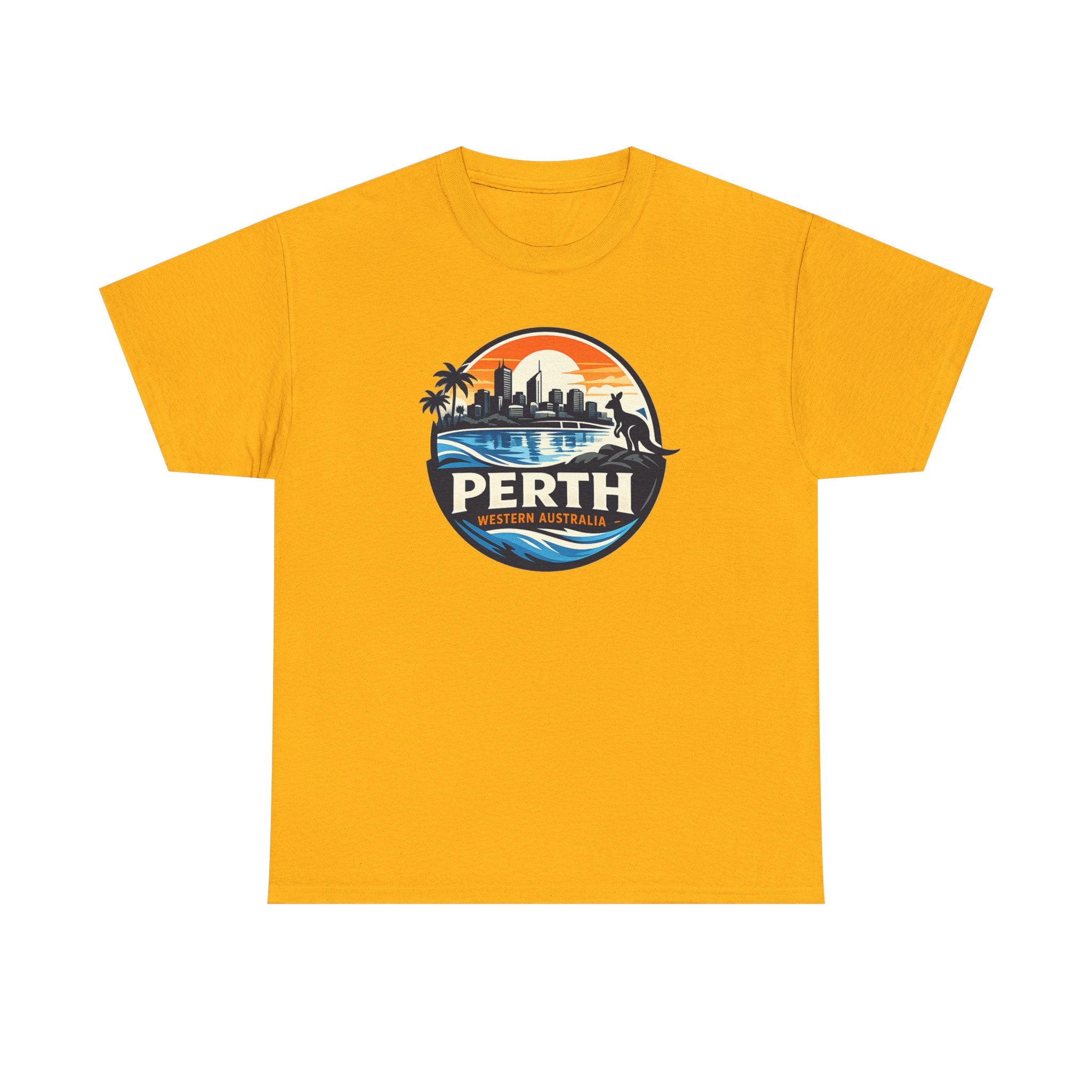 Perth Sunset Graphic Tee — Western Australia Beach Skyline T-Shirt