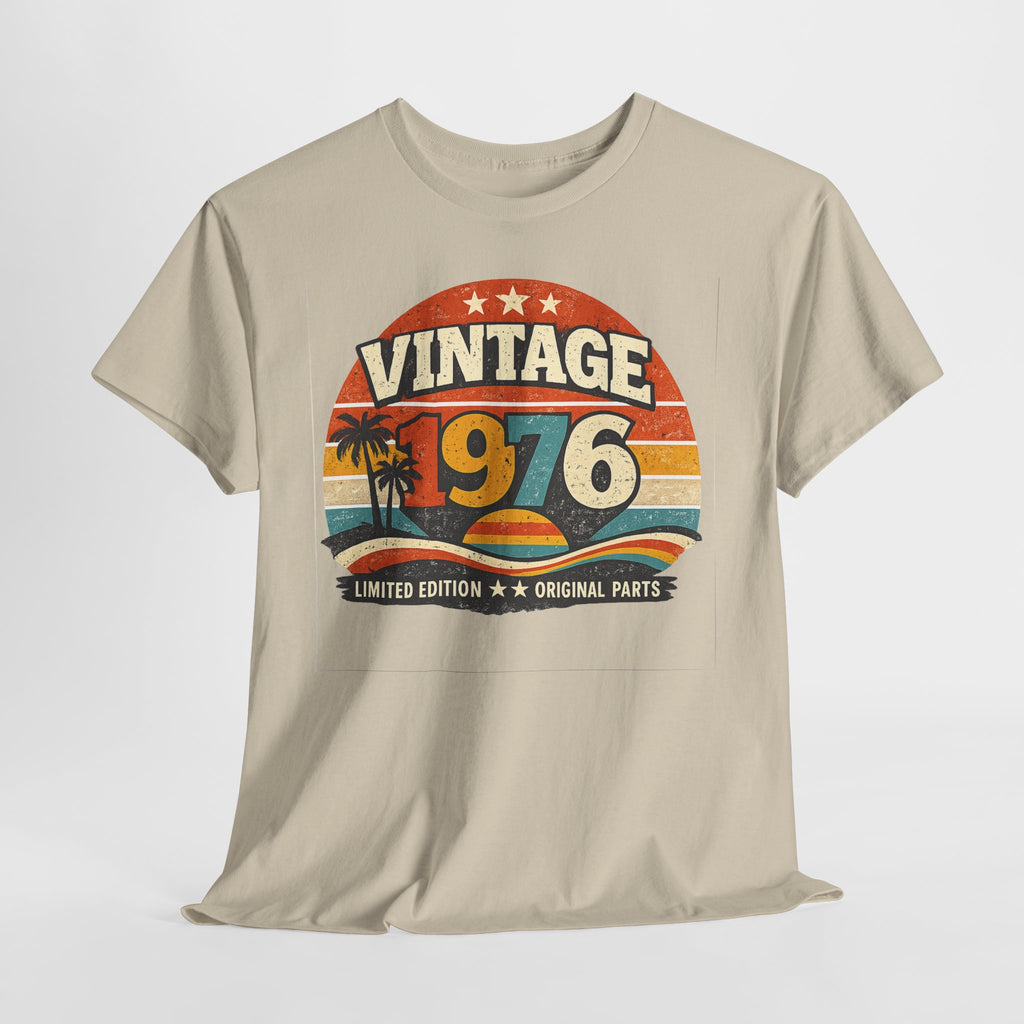 Vintage 1976 T-Shirt — Retro Beach Graphic "Vintage 1976" Birthday Tee