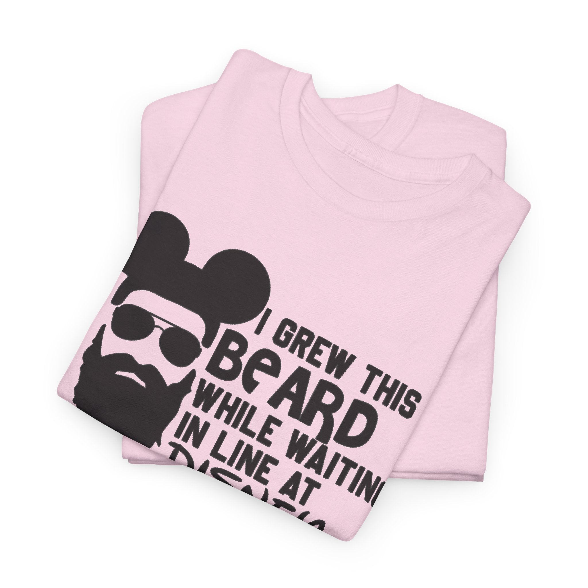 Beard While Waiting Tee – "I Grew This Beard While Waiting In Line At Disney" Funny Disney Dad T-Shirt