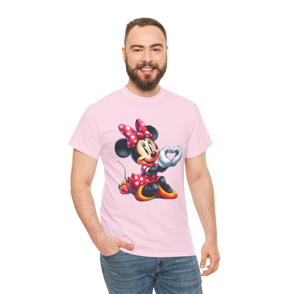 Minnie Mouse Character Heart Graphic Tee