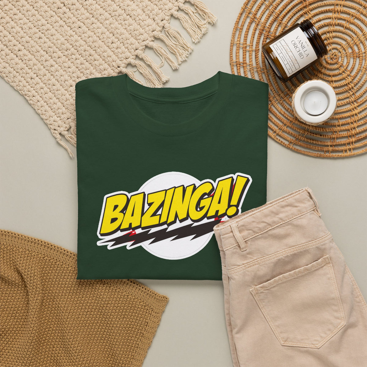 Bazinga! Graphic Cotton T-Shirt
