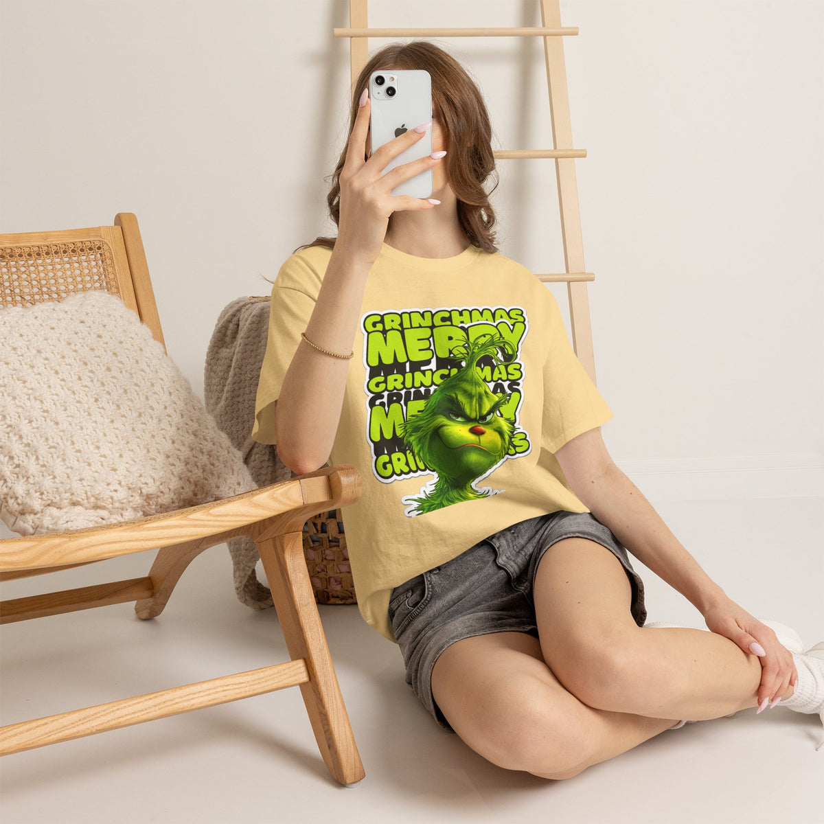 Grinchmas Merry Grinch Christmas Cotton T-Shirt / Tee