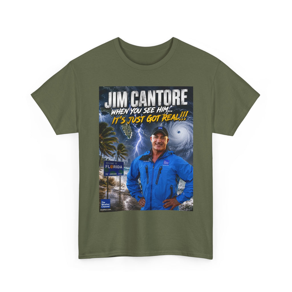 Jim Cantore "It's Just Got Real" Hurricane T-Shirt