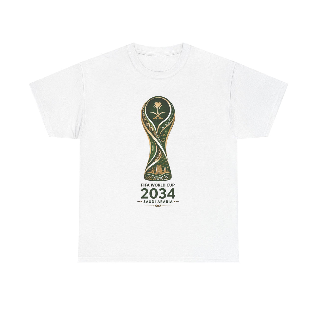 2034 FIFA World Cup Qatar 2034 Trophy Cotton T‑Shirt