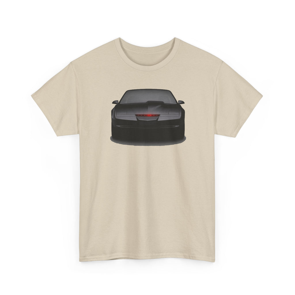KITT-Inspired Retro Sports Car Tee — Front View Knight Rider Car Graphic Shirt